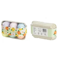 Stearinlys Æggeformet Pastelmix