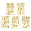 Stickers Bogstaver Guld Metallic