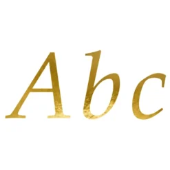 Stickers Bogstaver Guld Metallic