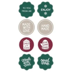 Stickers Jul med Tekst