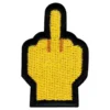 Stofmærke Emoji Middle Finger