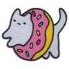 Stofmærke Kat i Donut