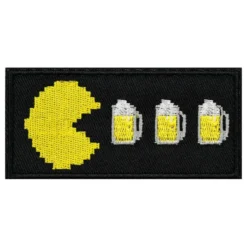 Stofmærke Pac-Man Drinking Beer