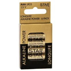 ST Power Alkaline AAA-batterier