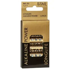 ST Power Alkaline AA-Batterier