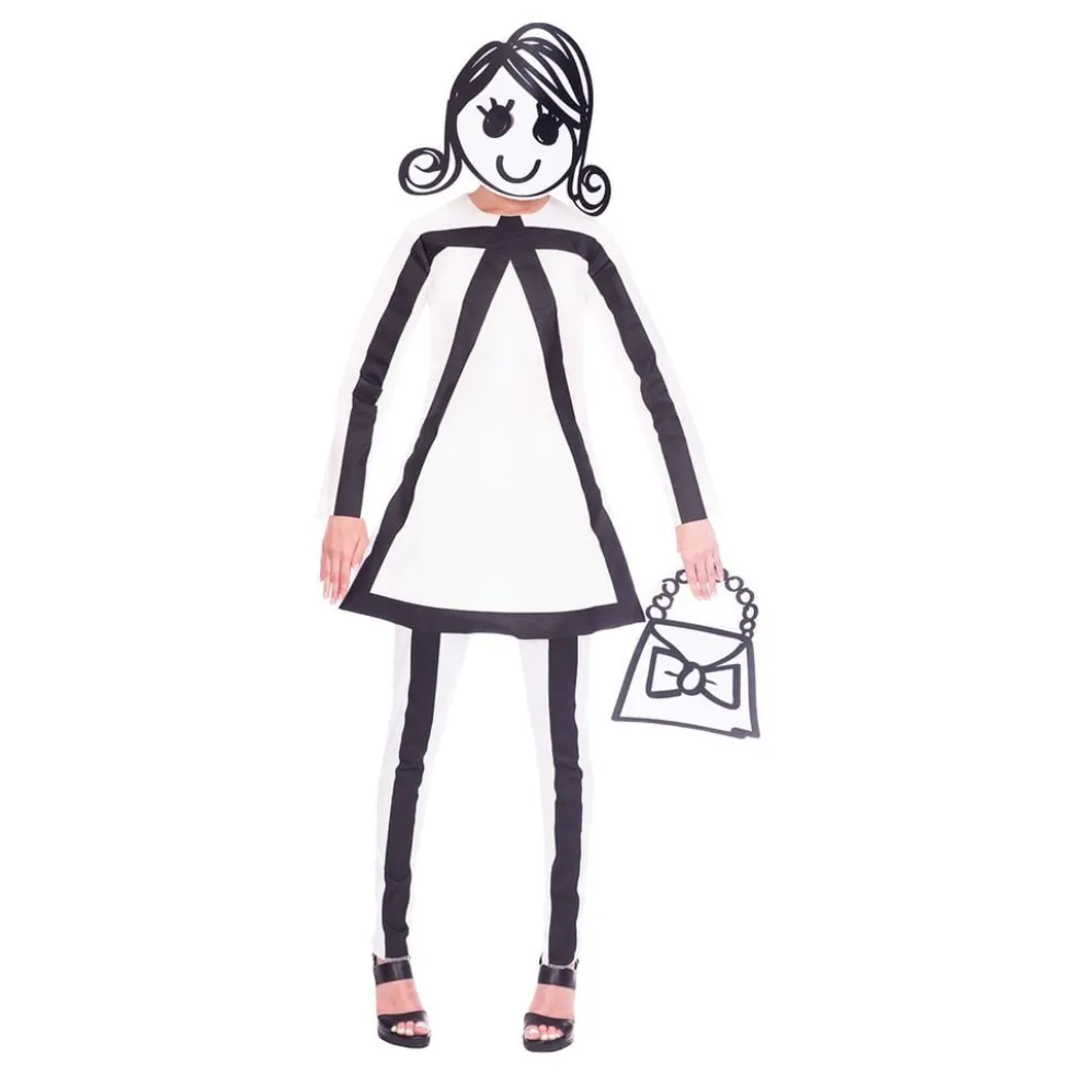 Stregmand Dame Kostume