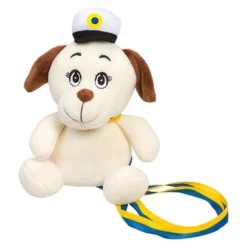 Studenterbamse Mini Hund Hvid/Brun