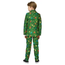 Suitmeister Boys Christmas Green Tree Light Up Jakkesæt