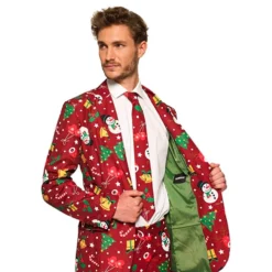 Suitmeister Christmas Red Icons Light Up Jakke Herre