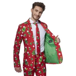 Suitmeister Christmas Trees Stars Rødt Jakkesæt
