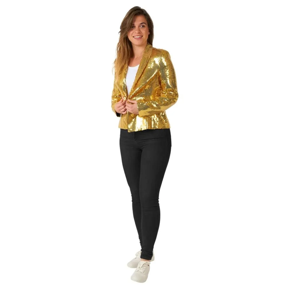 Suitmeister Pailletblazer Dame Guld
