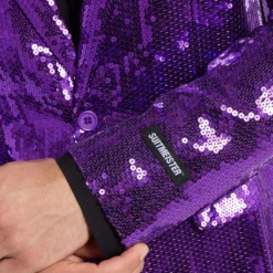 Suitmeister Pailletblazer Lilla