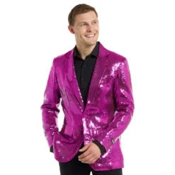Suitmeister Pailletblazer Lyserød