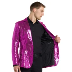 Suitmeister Pailletblazer Lyserød