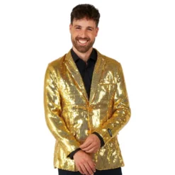 Suitmeister Pailletjakke Gold