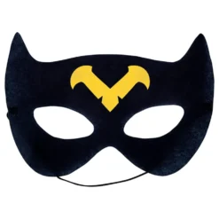 Superhelt Sort Kappe med Maske til Børn