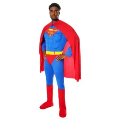Superman Deluxe med muskler kostume