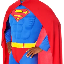 Superman Deluxe med muskler kostume