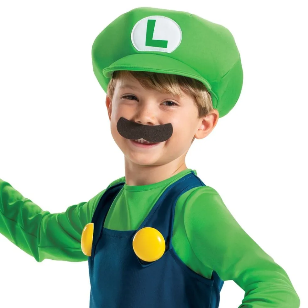 Super Mario Luigi Børnekostume