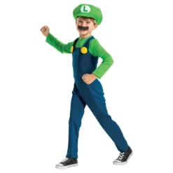 Super Mario Luigi Børnekostume