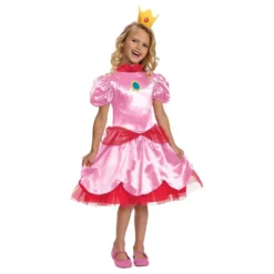 Super Mario Prinsesse Peach Børnekostume