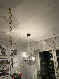 Swirls Guld Hængende Dekoration