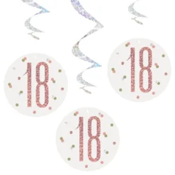 Swirls 18 Hvid/Rosaguld