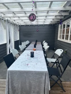 Swirls 40 Lyserød Hængende Dekoration