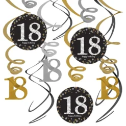 Swirls 18 Sølvmix Hængende Dekoration