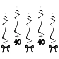 Swirls Tal 40 Sort