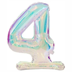 Talballoner på stativ Iridescent