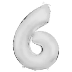 Talballon Hvid Satin