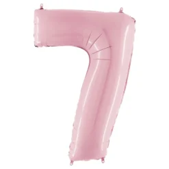 Talballon Lyserød Pastel