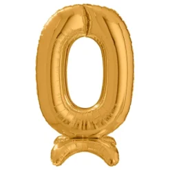 Talballon med Stativ Guld