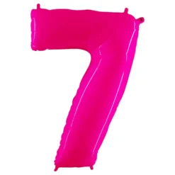 Tal-ballon Neon Lyserød