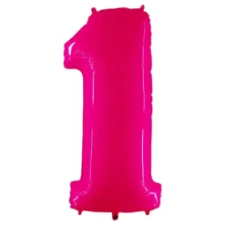 Tal-ballon Neon Lyserød