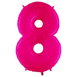 Tal-ballon Neon Lyserød