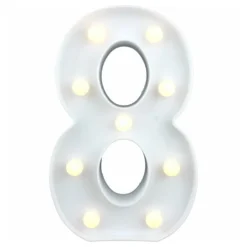 Tal Hvid med LED-belysning