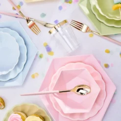 Tallerkener Runde Vert Decor Gul