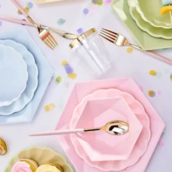 Tallerkener Sekskantede Vert Decor Blå