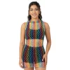Tanktop i Mesh Flerfarvet