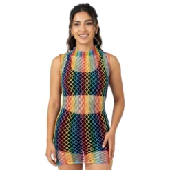 Tanktop i Mesh Flerfarvet