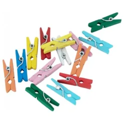 Tøjklemmer Mini Flerfarvede