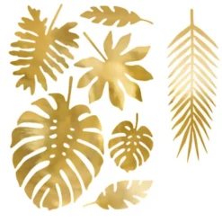 Tropiske Blade Guld Metallic