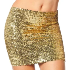 Tubetop/Nederdel Pailletter Guld