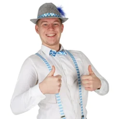 Tyrolerhat Grå med Fjer