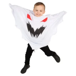 Uhyggelig Spøgelsesponcho Børnekostume