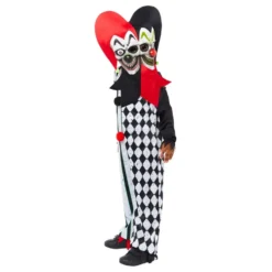 Uhyggeligt Two-Face Gøgler Børnekostume