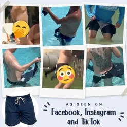Vandopløselige Badeshorts Blå