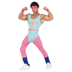 Veludrustet 80'er Aerobics Fyr Kostume